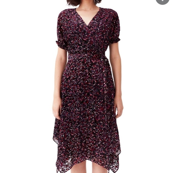 Diane Von Furstenberg Katherine Velvet Burnout Wrap Dress - Picture 5 of 10